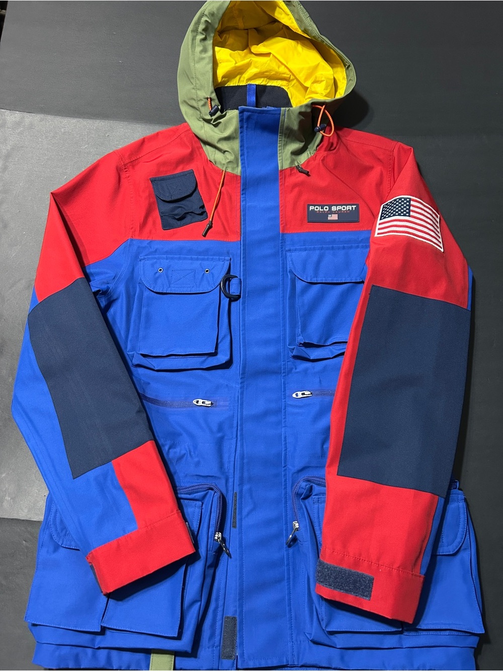 POLO RALPH LAUREN SPORT UTILITY 2 LAYER JACKET WATERPROOF HI-TECH SIZE XS